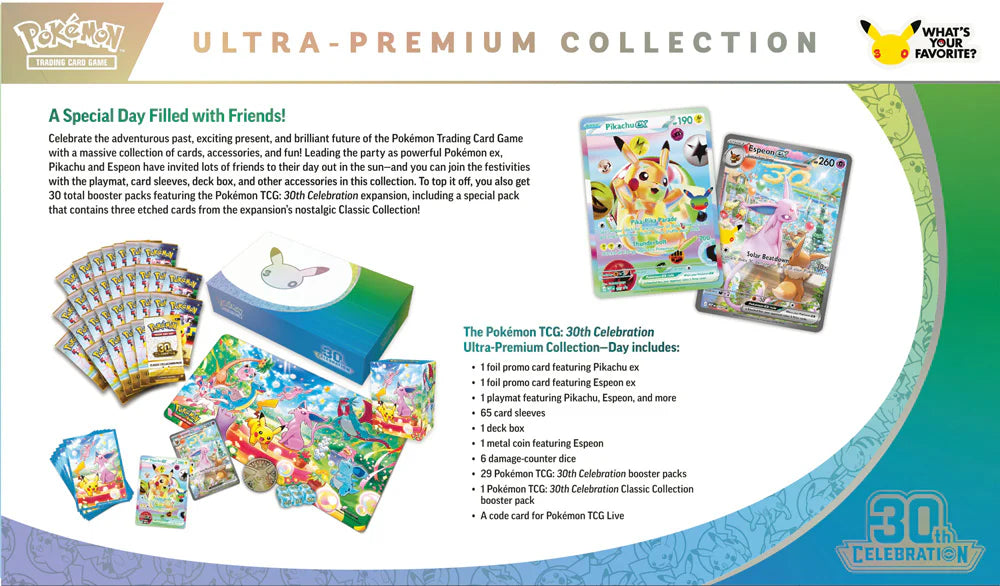 Pokemon TCG: 30th Celebration Ultra-Premium Collection - Day (Espeon)