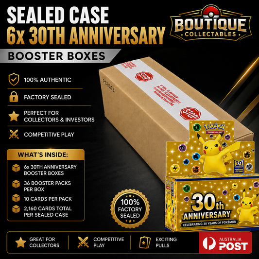 Pokémon TCG: 30th Anniversary Collection Booster Case (6 Booster Boxes)
