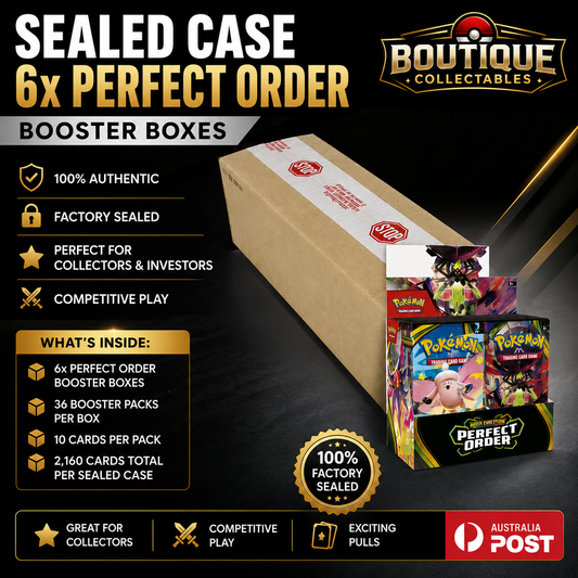 Pokémon TCG: Mega Evolution – Perfect Order Booster Case (6 Booster Boxes)