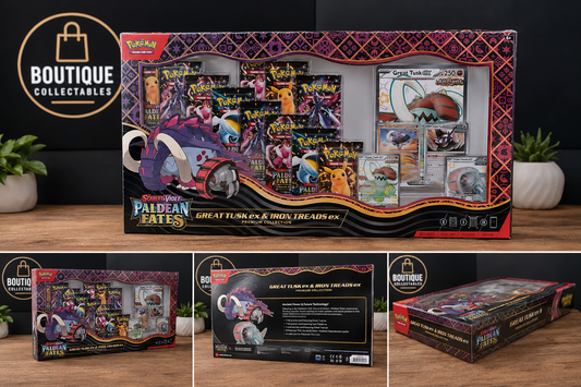 Pokémon TCG: Scarlet & Violet—Paldean Fates Great Tusk ex & Iron Treads ex Premium Collection